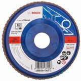 Bosch Professional 2628800019"" Expert K60 Flap Disc voor Metaal, Blauw/Bruin, 115 mm