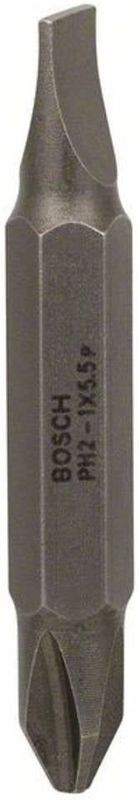 BOSCH Dubbelzijdige bit S 1,0x5,5; PH2; 45 mm 2607001738