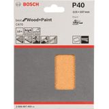 Bosch - 10-delige schuurbladset 115 x 107 mm, 40
