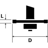 Accessories 2608628403 Nutfräser Hartmetall Länge 51 mm Produktabmessung, ø 32 mm Schaftdur - Bosch