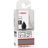 Bosch - V-groeffrezen - 8 mm - Kunststof - 1 Stuk