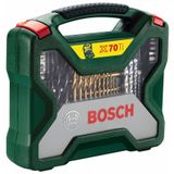 Bosch - X-Line Borenset - 70-delig - Titanium Plus Serie - Voor Hout, Metaal en Steen