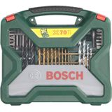 Bosch - X-Line Borenset - 70-delig - Titanium Plus Serie - Voor Hout, Metaal en Steen