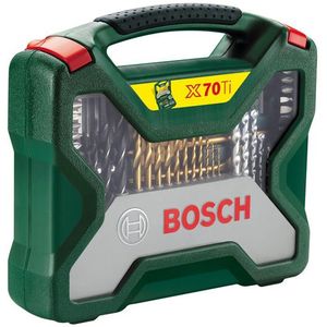 Bosch 70-delige X-Line Titanium boren- en schroefbitset (hout, steen en metaal, accessoire boormachine)