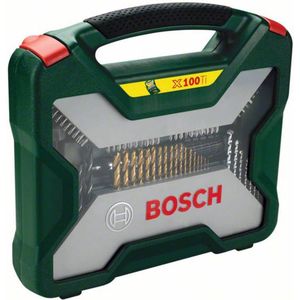 Bosch X-Line borenset - 100-delig - Titanium Plus Serie - Voor hout, metaal en steen