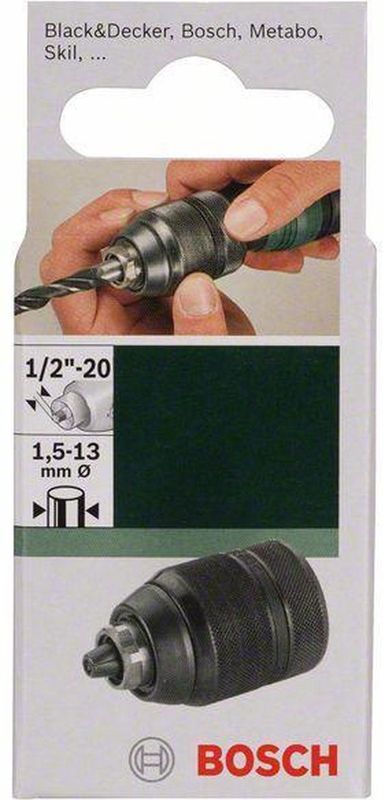 Bosch - Snelspaanboorhouder - 1.5-13 mm - 1/2"-20 - Heavy Duty