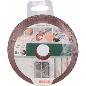 Bosch Accessoires Fiberschijvenset Ø125mm | G36 | Bm | Ongeperf | 5-delig - 2609256250