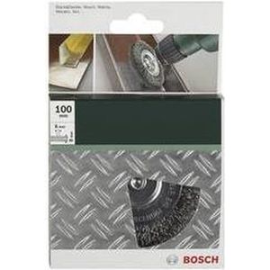 Bosch Accessories 2609256532 Schijfborstels voor boormachines - gegolfde draad, 100 mm diameter = 100 mm Schacht-Ø 6 mm 1 stuk(s)