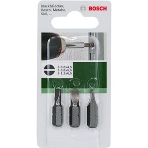 Bosch Accessoires Schroefbitset standaard gleufkopschroef S | 3-delig - 2609255963
