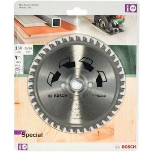 Bosch Accessories Special 2609256886 Hardmetaal-cirkelzaagblad 150 x 20 x 2 mm Aantal tanden: 42 1 stuk(s)