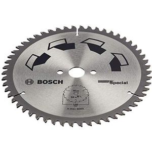 Bosch 1x Cirkelzaagblad Special (zaagblad voor Hout, Non-Ferrometalen, Kunststoffen, Ø 190 x 2.5/1.8 x 20/16 mm, 54 Tanden, FT, met 1x Reduceerring 16 mm, Accessoires Cirkelzagen)