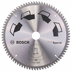 Bosch 2609256896 Cirkelzaagblad 80 Tanden Zilver