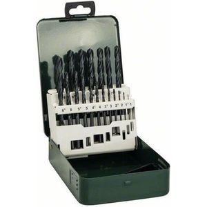 Bosch - 19-delige metaalborenset HSS-R, DIN 338