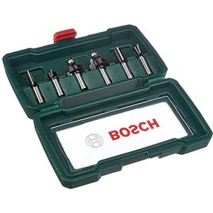 Bosch 6-delige hardmetalen frezenset (voor hout, schacht-Ø 8 mm, accessoire bovenfrees)