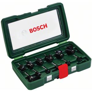 Bosch Accessoires 12 delige hardmetalen frezenset (Ø 1/4" schacht (6,35 mm) ) - 2607019465