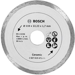 Bosch Accessoires Diamantdoorslijpschijf voor keramische tegels, 110 mm Ø - 2607019471