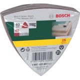Bosch - 25-delige Schuurbladenset - Voor Deltaschuurmachines - Korrel 40