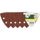 Bosch - 25-delige Schuurbladenset - Voor Deltaschuurmachines - Korrel 40