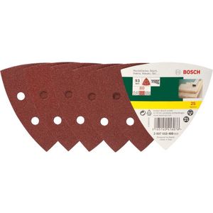 Bosch Accessories 2607019489 schuurbladen voor schuurmachines 25 schuurmachines DELTA 93 korrel 80