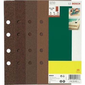 Bosch Home and Garden DIY 25-delig Schuurbladset verschillende materialen voor excenterschuurmachines