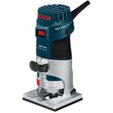 Bosch Professional kantenfreesmachine GKF 600 (incl. steeksleutel, parallelgeleider, geleidehulpstuk, spantangen 6+8 mm, in opbergkoffer)