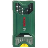 Bosch - X-Line - Borenset - 15-delig - Voor Hout en Steen