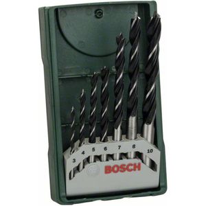Bosch - 7-delige Mini-X-Line set Houtboren - Hout - Ø 3-10 mm - Accessoires