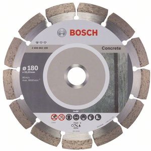 Bosch Accessoires Diamantdoorslijpschijf Standard for Concrete 180 x 22,23 x 2 x 10 mm 1st - 2608602199