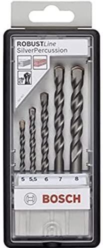 Bosch Betonbohrer-Robust Line-Set Silver Percussion 5tlg. 5 - 8 mm - 2607010526