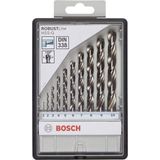 Bosch - 2607010535 - 10-delige HSS-G Metaalborenset - 1-10mm - Robust Line