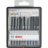 Bosch Accessories 10-delige decoupeerzaagbladenset Robust Line (Wood and Metal voor het zagen in hout en metaal, accessoire decoupeerzaag)