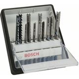Bosch Accessories 10-delige decoupeerzaagbladenset Robust Line (Wood and Metal voor het zagen in hout en metaal, accessoire decoupeerzaag)