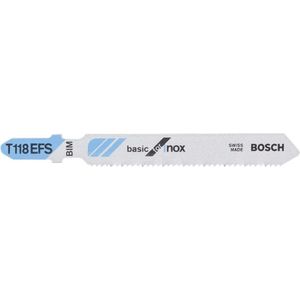 Bosch - Decoupeerzaagblad T 118 EFS Basic For Inox - 5 Stuks