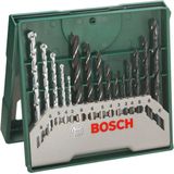 Bosch X-Line - Boorset 15-delig - Voor Hout, Metaal en Steen - Met Opbergdoos