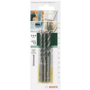 Bosch - 3-delige universele borenset SDS-Quick 5,0x100; 6,0x100; 8,0x120