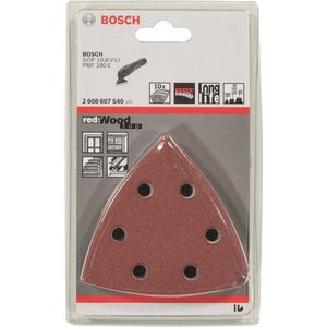 Bosch Delta schuurpapier 93mm Red wood top (10 Stuks)