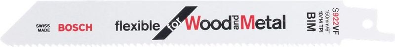 Bosch - Säbelsägeblatt s 922 vf, Flexible for Wood and Metal 25 Stk