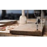 Bosch 7x PRO Wood HSS Hex boorset met centreerpunt (voor Zachthout, Hardhout, Ø 2,0, 3,0, 3,0, 4,0, 5,0, 6,0, 8,0 mm, Professional Accessoires Boor-/schroefmachines)
