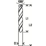 Bosch 1 Metallbohrer HSS-Co 10,0x87x133mm - 2608585864