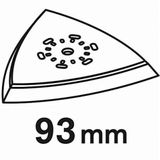 BOSCH - Delta Starlock AVZ 93 G - Slijpschijf - Driehoekig - 93 mm