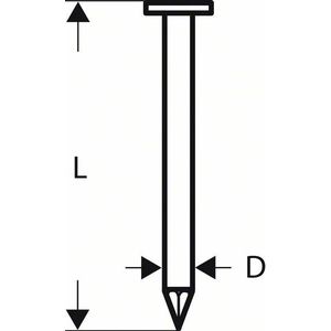 Bosch - Rundkopf-Streifennagel SN21RK 80G 3,1 mm, 80 mm, verzinkt, glatt, 3000er-Pack