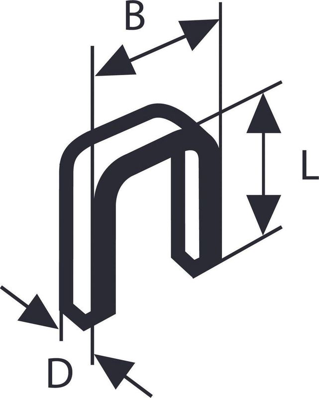 Bosch Tk40 - Tacker Nietjes - Gegalvaniseerd - 5000 Eenheden