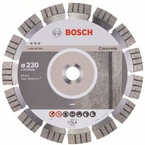 Bosch - Diamantdoorslijpschijf Best For Concrete 230 X 22,23 X 2,4 X 15 Mm