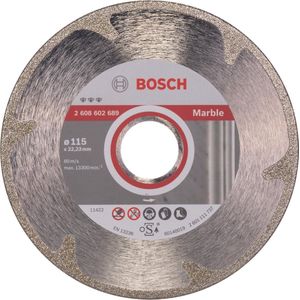 Bosch Diamantdoorslijpschijf - 115 Mm - Voor Marmer en Kunststof - 2.2 Mm Snijbreedte