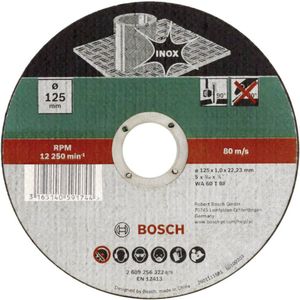 Bosch SKÆRESKIVE INOX 125X1.0MM LIGE