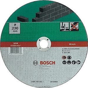Bosch Accessoires Doorslijpschijf Steen, 230 X3 Recht - 2609256331