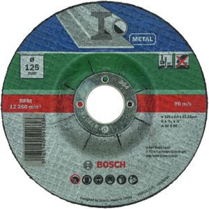Bosch Home and Garden 5 doorslijpschijven (voor metaal, passend bij snoerloose haakse slijpmachines met een diameter van de doorslijpschijven van 125 mm, accessoire haakse slijpmachine)