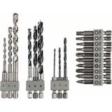 Bosch Uneo Boor-en Bitset - 19 Stukken - Steen, Hout, Metaal - SDS Quick Shank