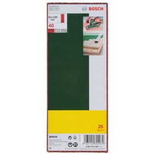 Bosch Accessoires 25-delige schuurbladenset 93 x 230 mm voor vlakschuurmachines, korrel 40 - 2607017097