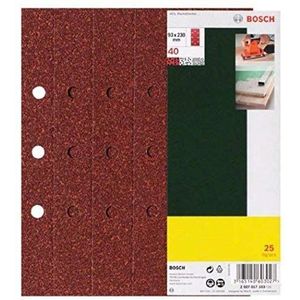 Bosch Accessoires 25-delige schuurbladenset voor vlakschuurmachines 93X230 K180 - 2607017107